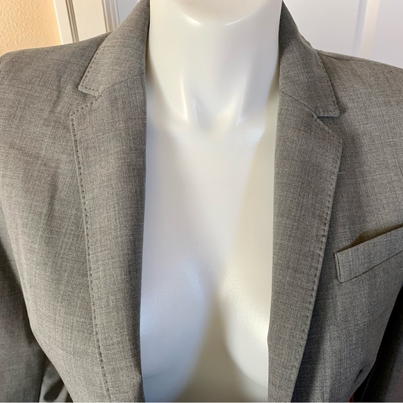 NWT WASHABLE WOOL BLEND TWO BUTTOM TRADITIONAL BLAZER BY LANDS END ❤️FULLY LINED - Picture 9 of 12